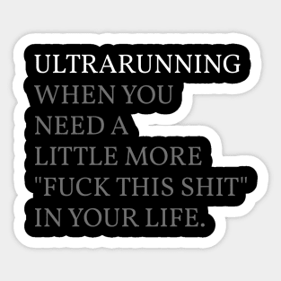 Ultra Running (darker colors) Sticker